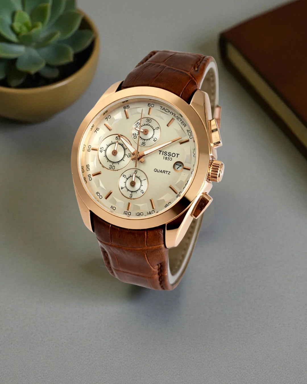 Premium Chronograph Leather Watch