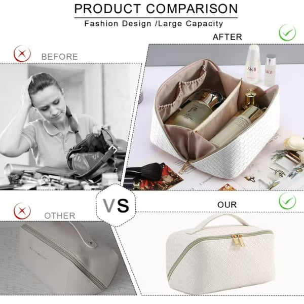 Premium Makeup Pouch Organizers Portable Cosmetic Bag for Women