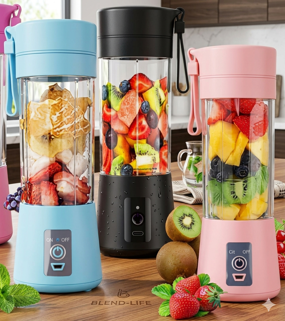 Portable Mini Juicer Blender – USB Rechargeable Smoothie Maker for Fruits & Shakes