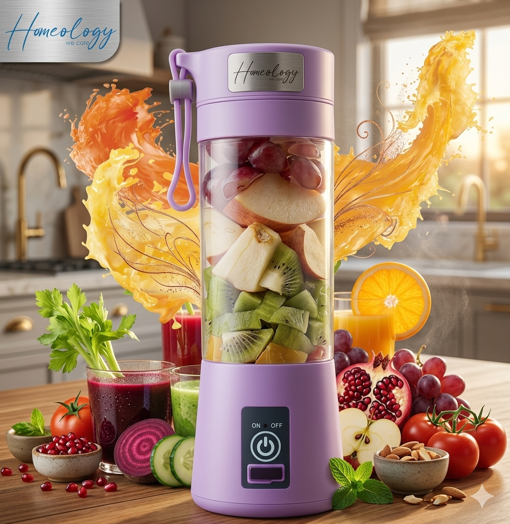 Portable Mini Juicer Blender – USB Rechargeable Smoothie Maker for Fruits & Shakes