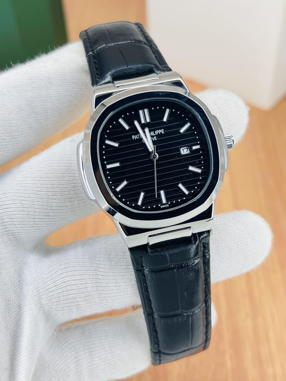 TIMOORA Prestige Leather Men's Watch – Black Dial