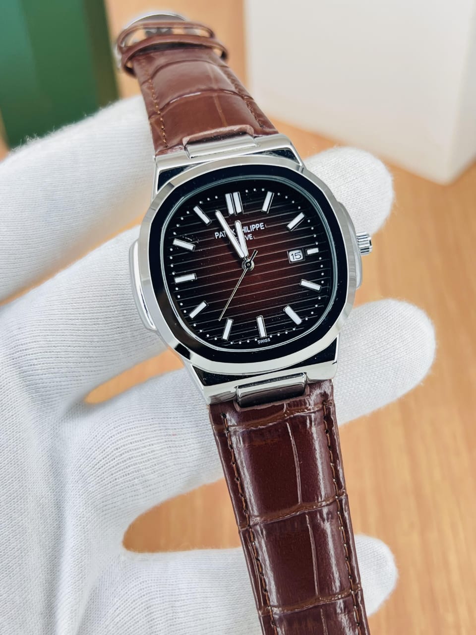 TIMOORA Prestige Leather Men's Watch – Black Dial