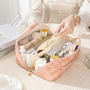 Premium Makeup Pouch Organizers Portable Cosmetic Bag for Women