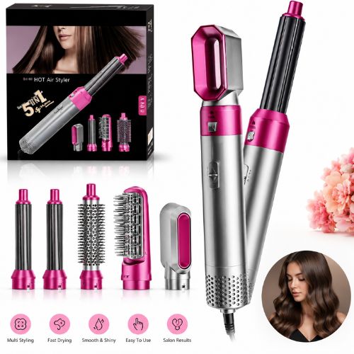 5 in 1 Hot Air Styler Hair Dryer & Volumizer Brush – Multi-Function Hair Styling Tool