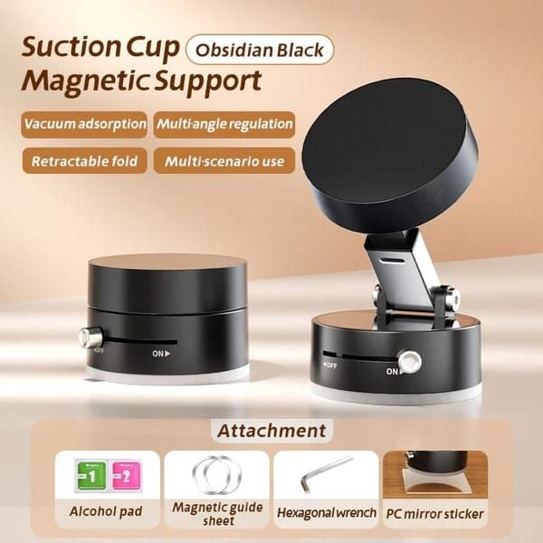 Magnetic Car Phone Holder – 360° Rotation, Strong Grip, Universal Mount