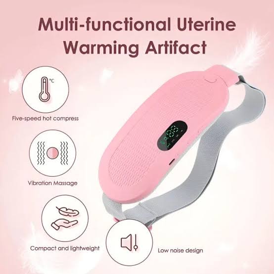 Wireless Period Cramp Relief Heating & Massage Belt | Rechargeable Menstrual Pain Relief Belt